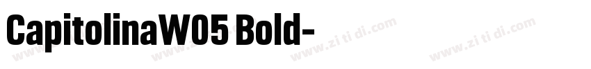 CapitolinaW05 Bold字体转换